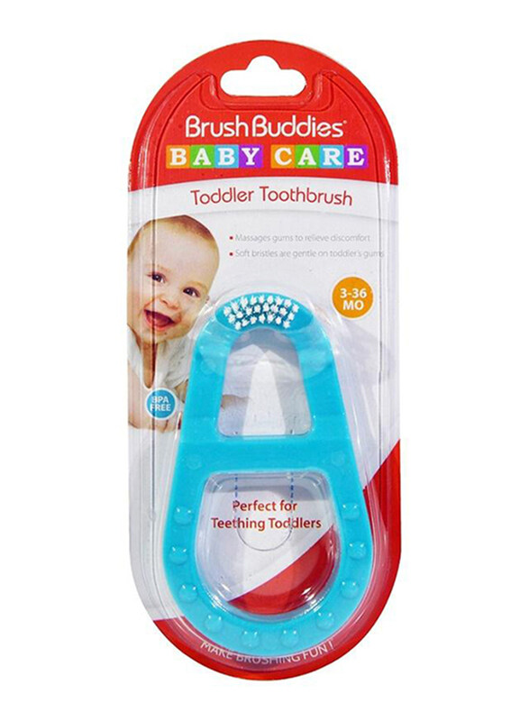 

Brush Buddies Baby Toddler Toothbrushes for Babies, 852060003640, Blue