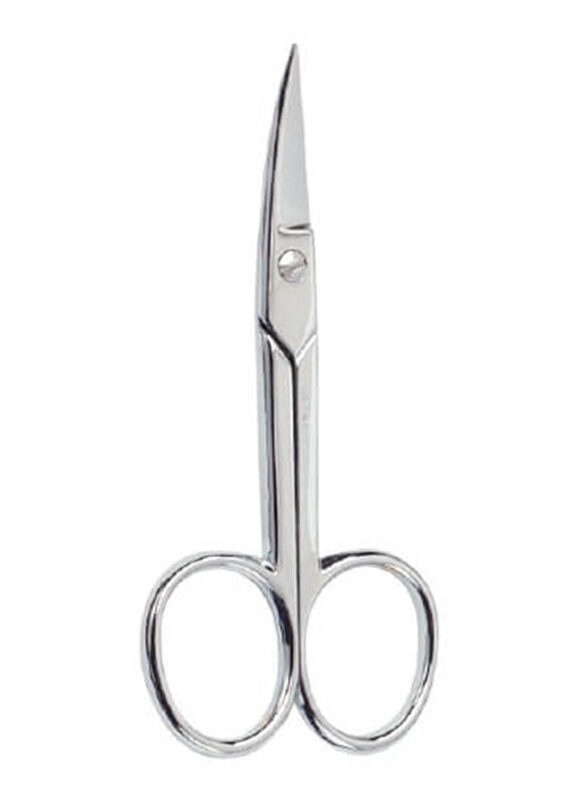 

Beter Chrome Plated Curved Manicure Scissor, 34046, Silver
