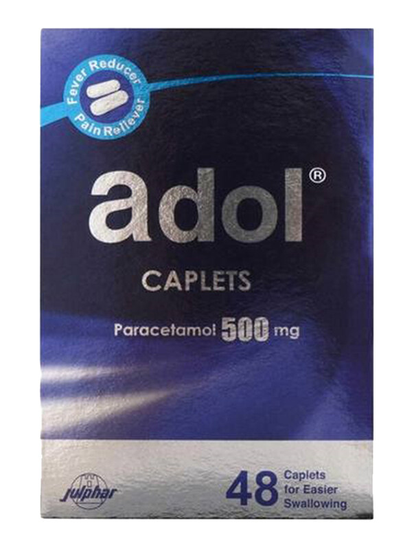 

Adol Paracetamol Caplet, 500mg, 48 Capsules