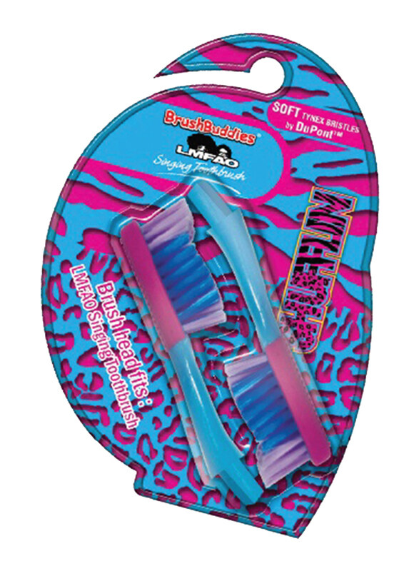 

Brush Buddies Lmfao Singing Replacement Toothbrush Heads for Kids, Pink/Blue