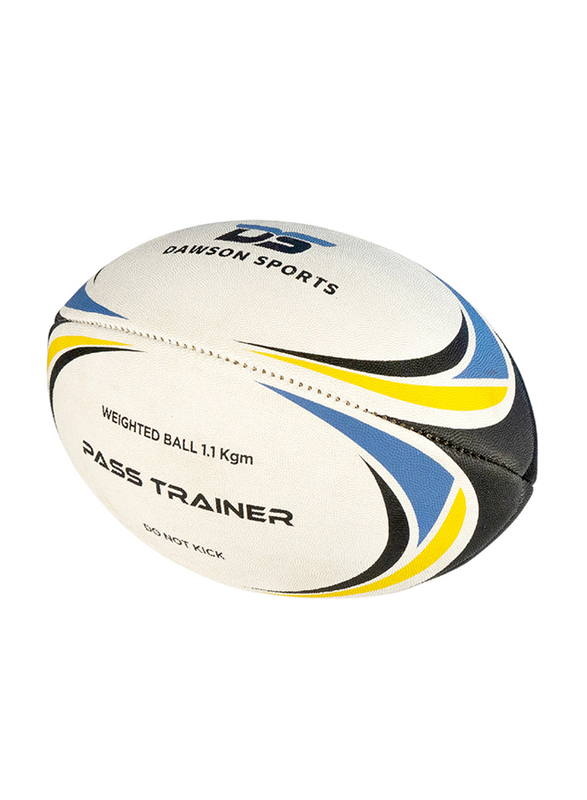 Dawson Sports Size 5 Pass Developers Rugby Ball, Multicolour