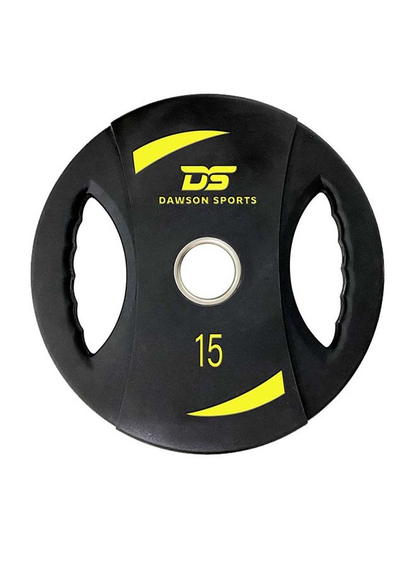 Dawson Sports TPU Weight Plates, Black, 2 x 15KG