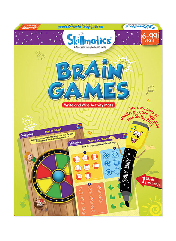 

Skillmatics Brain Games, Learning & Education Toy, Ages 6+, Multicolour