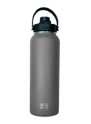 Waicee 1.2 Ltr Stainless Steel Double Wall Water Bottle, Steel Grey