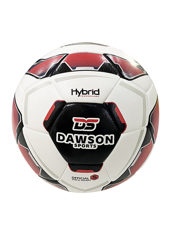 Dawson Sports Mission Football, Size 5, Red/White