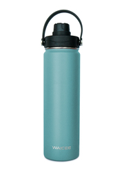 Waicee 0.65 Ltr Stainless Steel Double Wall Water Bottle, Charcoal Blue