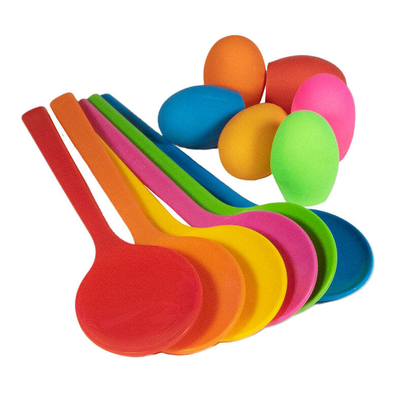 Dawson Sports Egg and Spoon Set, 12 Pieces, Multicolor