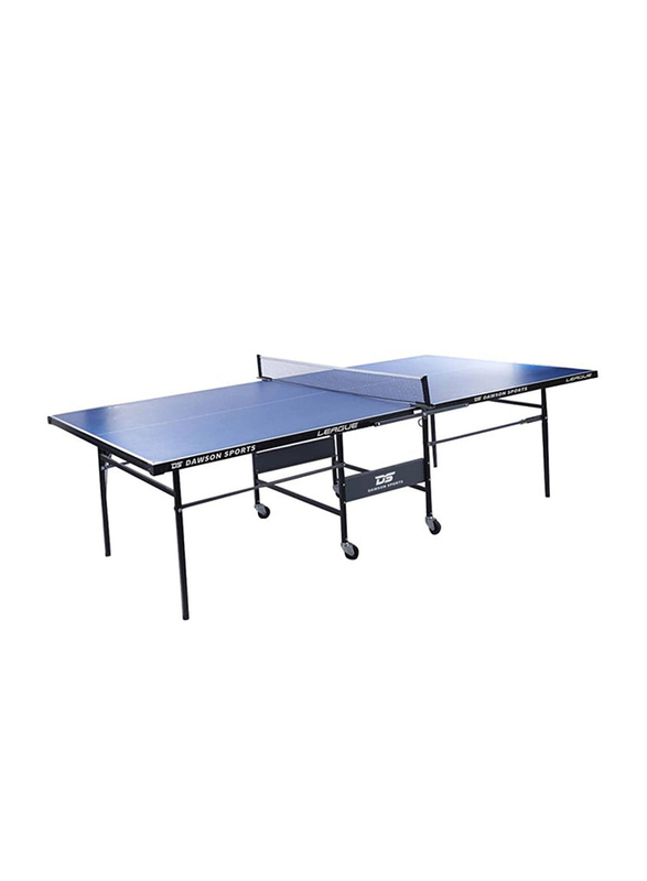 Dawson Sports EX League Indoor Table Tennis Table, 2740 x 1525 x 760mm, Blue/Black