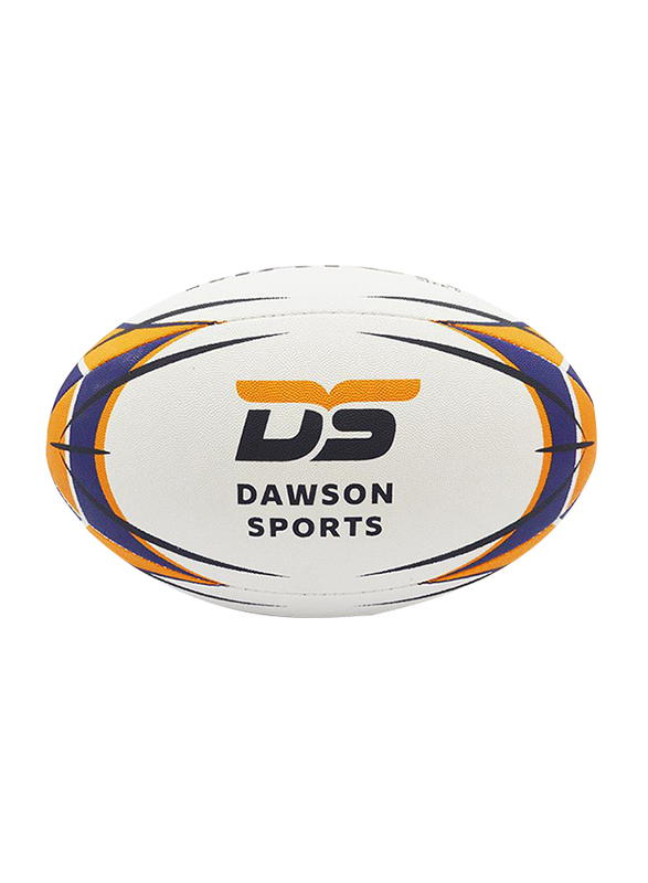 Dawson Sports International Rugby Ball, Size 5, White