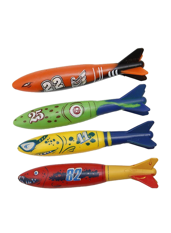 Dawson Sports Dive Torpedoes, 4 Pieces, Multicolor