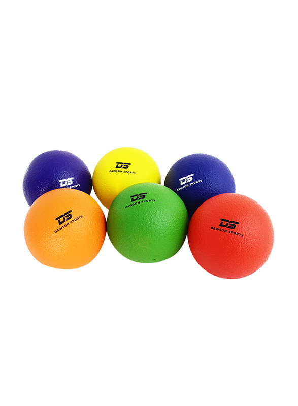 Dawson Sports Foam Dodgeball, Set of 6, Multicolor