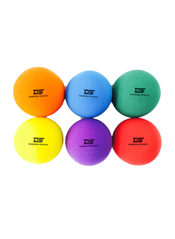 Dawson Sports Soft Foam Ball, Set of 6, Multicolor