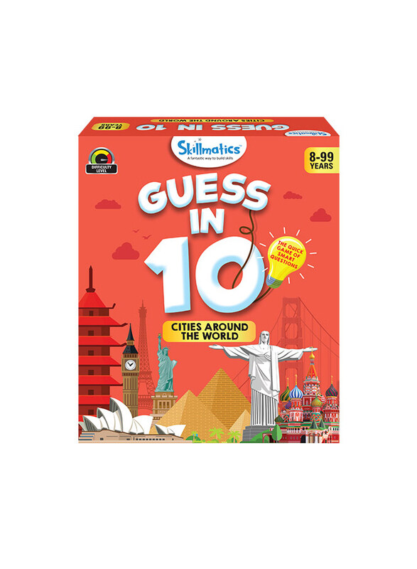 

Skillmatics Guess in 10 Cities Around the World, Learning & Education Toy, 58 Pieces, Ages 8+, Multicolour