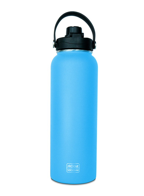 Waicee 1.2 Ltr Stainless Steel Double Wall Water Bottle, Ceru Blue