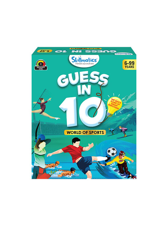 

Skillmatics Guess in 10 World of Sports, Learning & Education Toy, 58 Pieces, Ages 6+, Multicolour