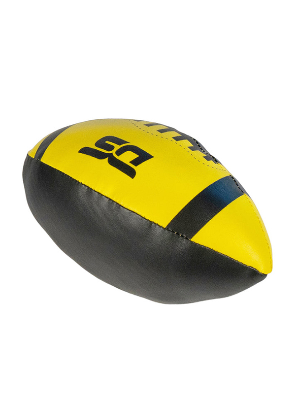Dawson Sports Size 5 Soft Rugby Ball, Yellow/Black