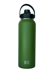 Waicee 1.2 Ltr Stainless Steel Double Wall Water Bottle, Juniper Army Green