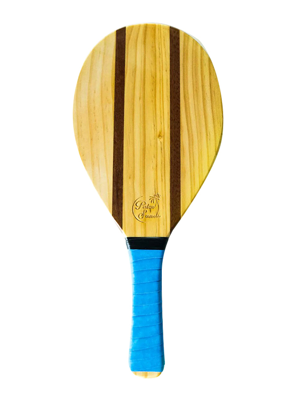 Dawson Sports Palm Sands Solid Wood Coated Beach Paddle Set with Ball, Multicolour