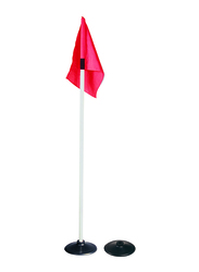 Dawson Sports Corner Flag with Base, Set of 4, Red/White