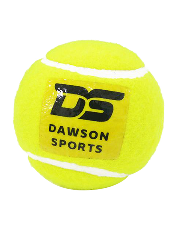 Dawson Sports Hard Tennis Cricket Ball, Pack of 4, Yellow