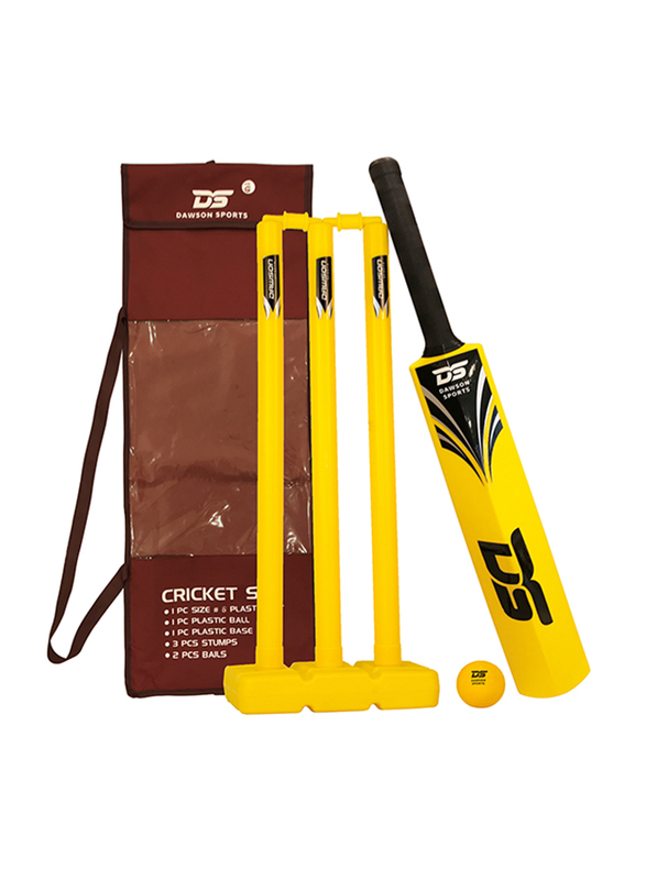 Dawson Sports Cricket Set, Size 6, Yellow