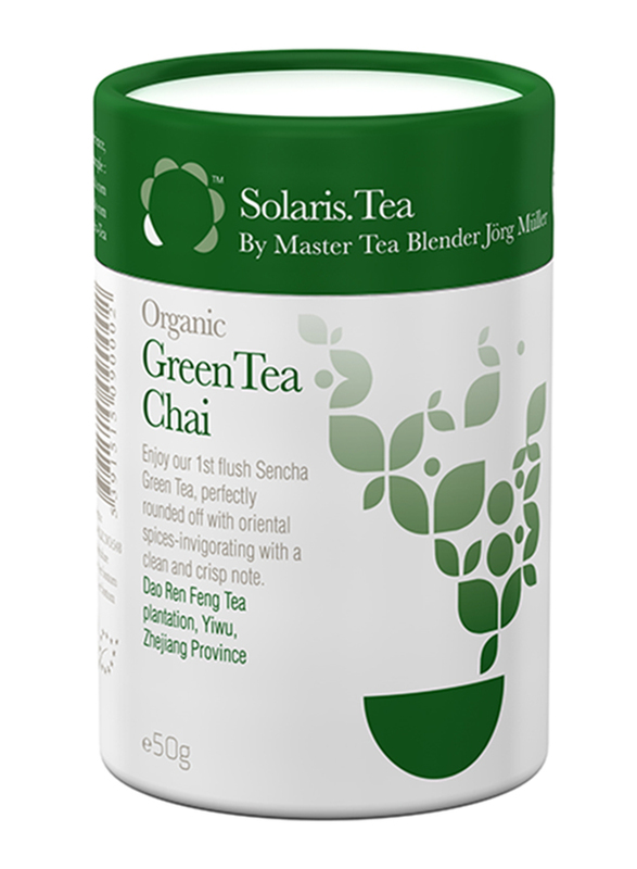 Solaris Tea Green Tea Chai Organic Loose Leaf Tea, 50g