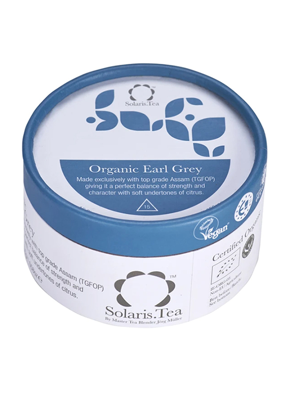 Solaris Tea Earl Grey Organic Pyramid Teabags, 15 x 2g