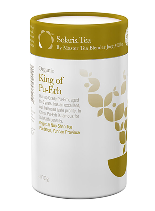 

Solaris Tea King of Pu-Erh Organic Loose Leaf Tea, 100g