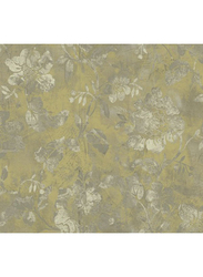 Wallquest Renaissance Flower Print Wallpaper, 0.52 x 10 Meter, Gold