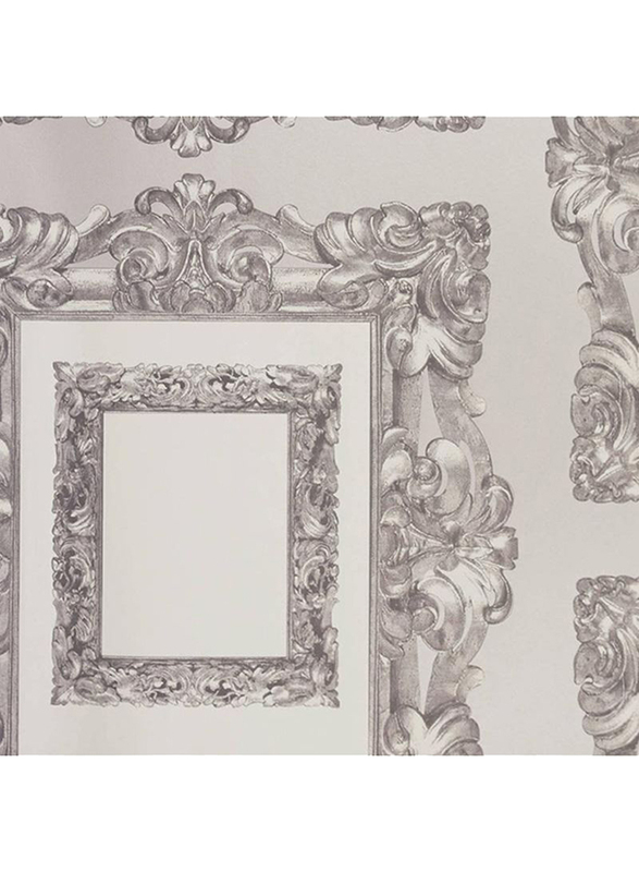 Prestigious Textiles Mirror Design Wall Covering, 0.53 x 10 Meter, Mauve Grey