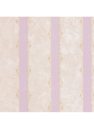 SK Filson Tudor Rose Stripes Pattern Wallpaper, 10 x 0.53 Meter, Purple/Beige