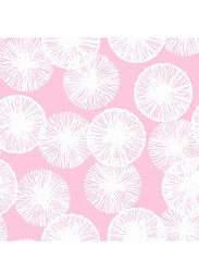 Wallquest Soleil Circles Pattern Wallpaper, 0.52 x 10 Meter, Pink/White