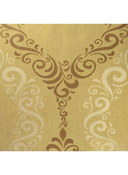 Selecta Parati Versilia Ornament Wallpaper, 10 x 0.53 Meter, Gold/Brown