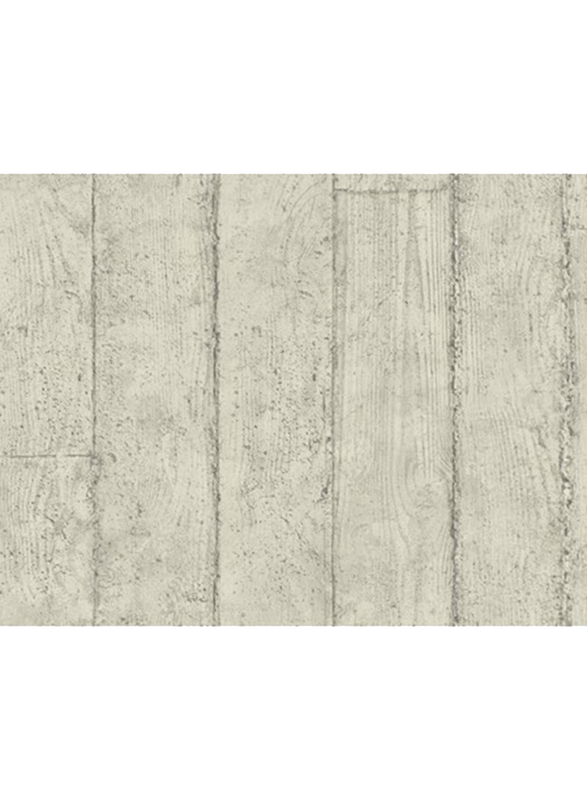 Wallquest Concrete Faux Printed Wallpaper, 8.23 x 0.68 Meter, Grey