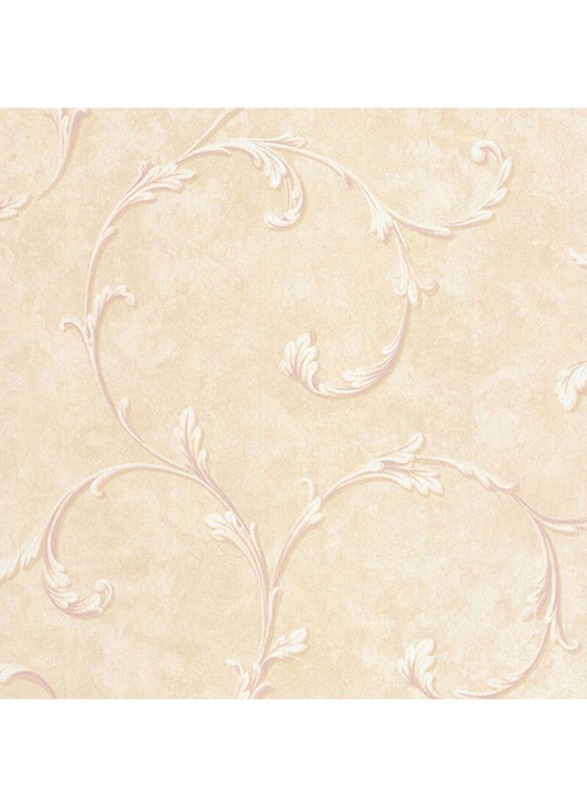 SK Filson Tudor Rose Acanthus Pattern Wallpaper, 10 x 0.53 Meter, Pink/Beige
