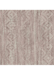 Wallquest Minerale Geometric Pattern Wallpaper, 0.53 x 10 Meter, Dark Brown