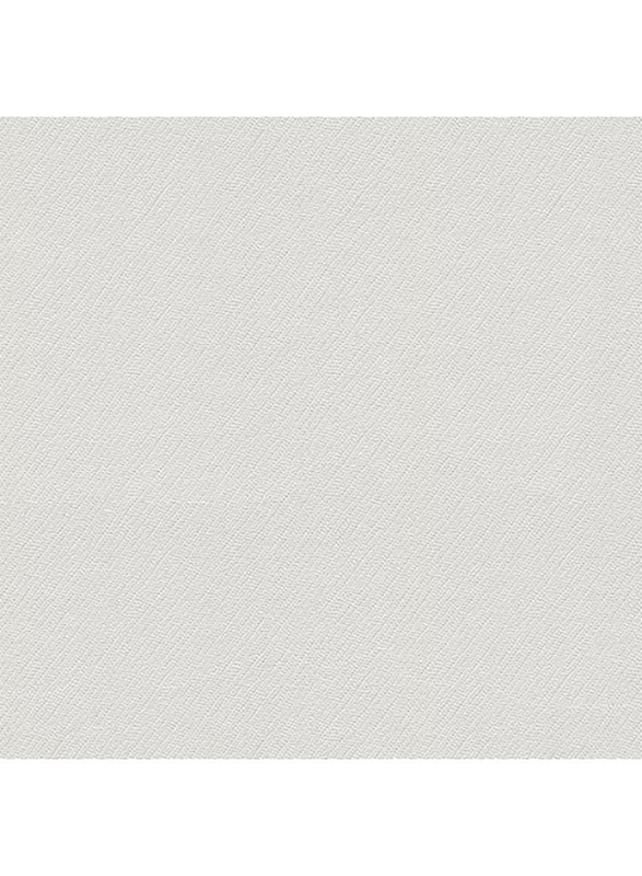 بي + إس إنترناشيونال ورق جدران كاجوال شيك بتصميم سادة، 0.52 × 10 متر، أبيض