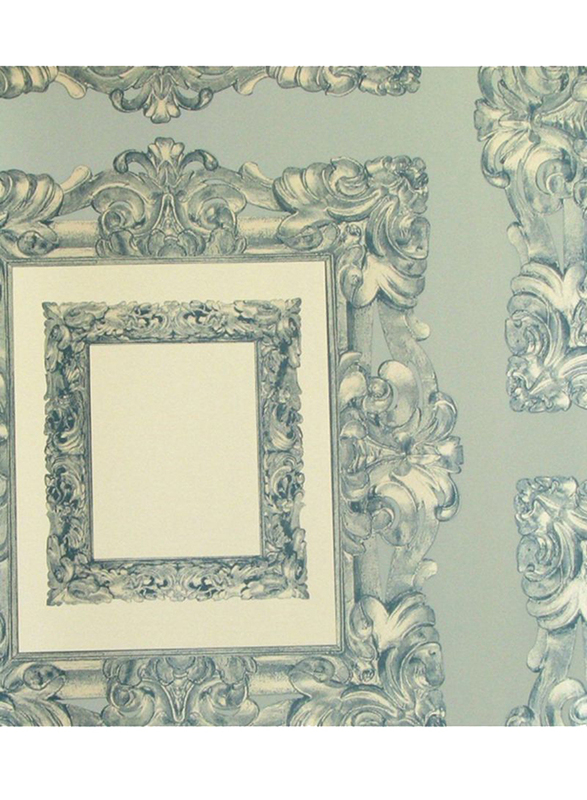Prestigious Textiles Mirror Design Wall Covering, 0.53 x 10 Meter, Blue/White
