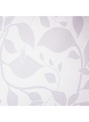ID-ART Leaves Mystique Wall Covering, 0.53 x 10 Meter, White/Grey
