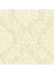 Wallquest Gramercy Damask Printed Wallpaper, 10 x 0.53 Meter, Beige