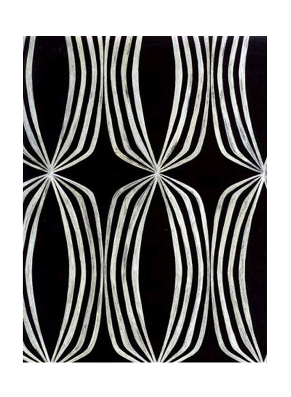 Prestigious Textiles Euphoria Geometrical Designed Wallpaper, 10 x 0.53 Meter, Black/Silver