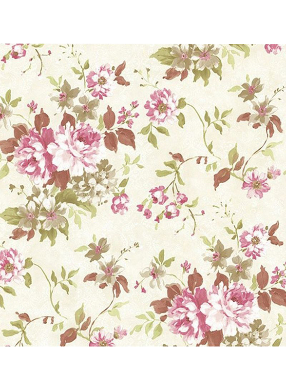 Fine Decor Rosemore Flowers Print Wall Covering, 0.53 x 10 Meter, Multicolor
