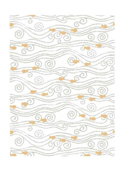Wallquest Pajama Party Fish Printed Wallpaper, 10 x 0.53 Meter, Orange/Grey/White