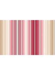 UGEPA Stripes Blossom Wall Covering, 0.53 x 10 Meter, Beige/Red