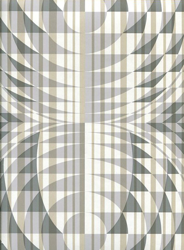 Prestigious Textiles In The Picture Geometrical Design Wall Covering, 0.53 x 10 Meter, Mauve/Grey
