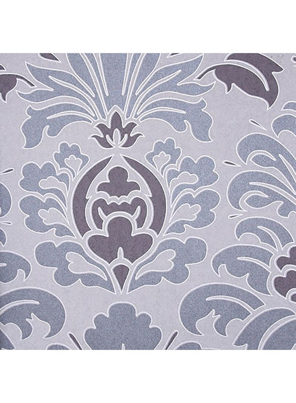 ID-Art Damask Mystique Abstract Wall Covering, 10 x 0.53 Meter, Mauve/Dark Grey