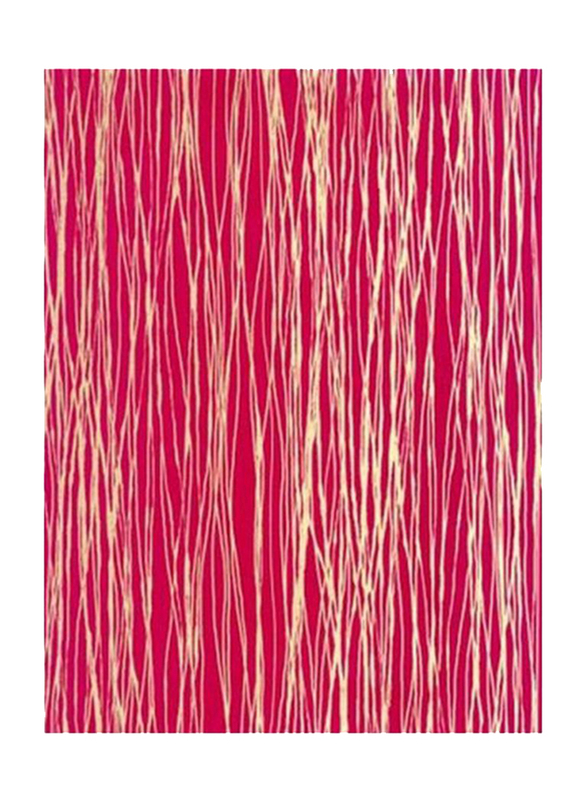 Prestigious Textiles Euphoria Stripes Printed Wallpaper, 10 x 0.53 Meter, Dark Pink/Gold