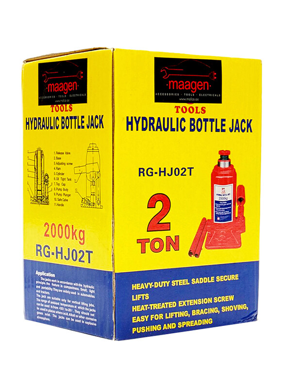 

Maagen 2 Ton Hydraulic Jack, 2THJ, Red