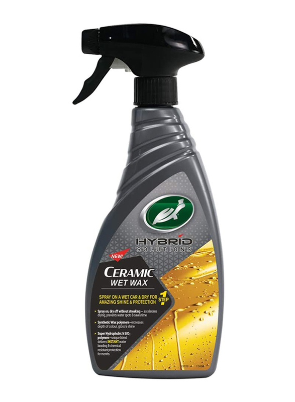 Turtle Wax 500 ml Hybrid Solutions Ceramic Wet Spray Wax for Cars, 53410, Grey/Black