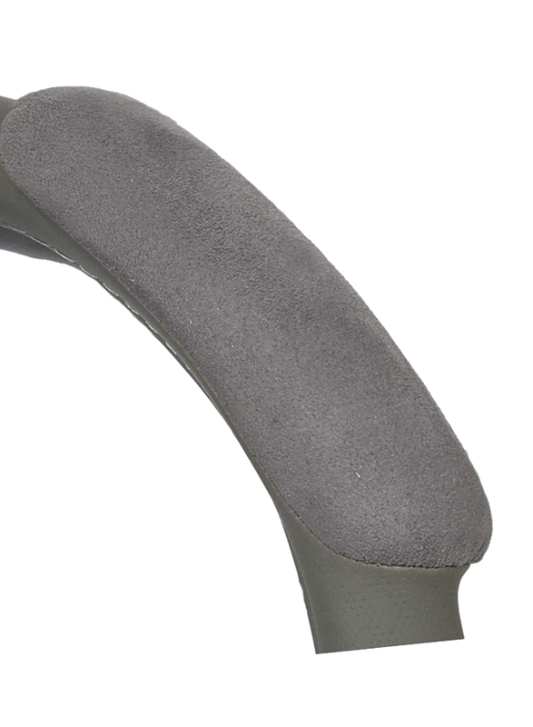Xcessories Color Fur Steering Cover, Black/Grey